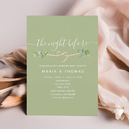 Invitación Cena de Noche Antes de la Repetición de la Boda 
