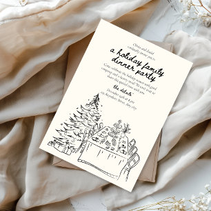 Invitación Cena de Nochebuena de Reunión Navideña