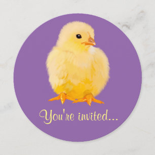 Invitación Cena de Pascua con el polluelo