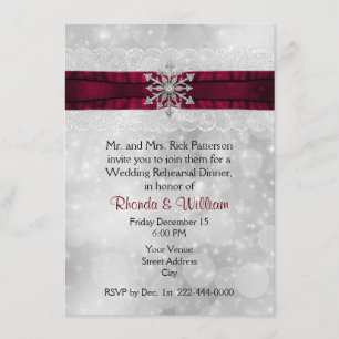 Invitación Cena de plata del ensayo de la boda del copo de