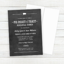 Invitación Cena de platillos de cerdo y de tostadas