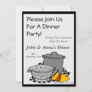 Invitación Cena de Pot Luck
