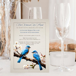 Invitación Cena de primavera de Bluebirds