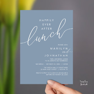 Invitación Cena de recepción de boda después de cenar felizme