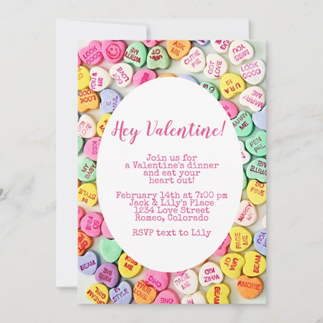 Invitación Cena de San Valentín (Anverso)