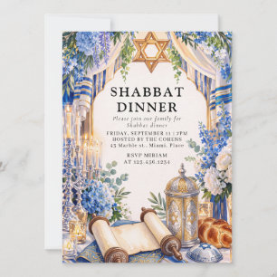 Invitación Cena de Shabbos Cena de Shabbat Familia Judía