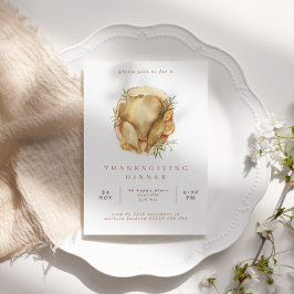 Invitación Cena del Día de Acción de Gracias en Turquía