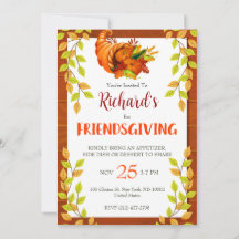 Cena del Día de Acción de Gracias Foliage de Acuar