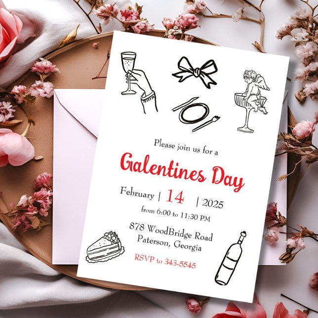 Invitación Cena del Día de Galentines (Subido por el creador)