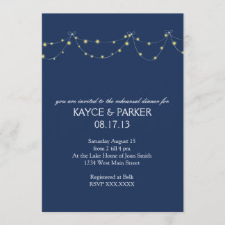 Invitación Cena del ensayo de las luces