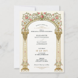 Invitación Cena del ensayo de oro de la orquesta victoriana