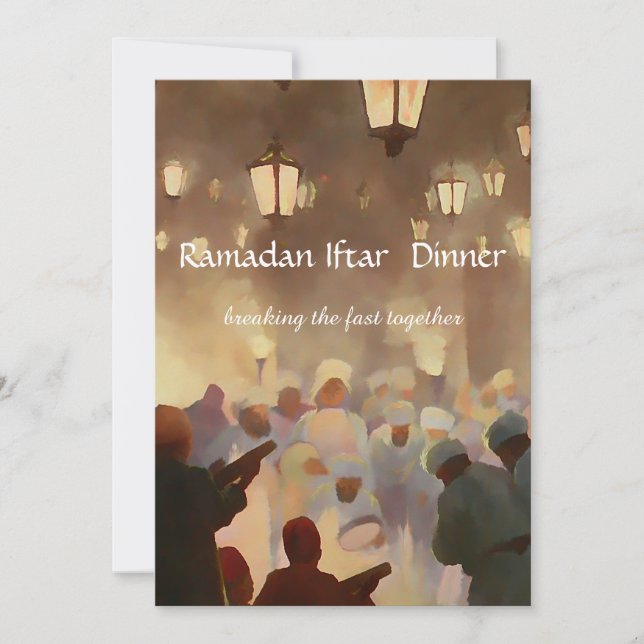 Invitación Cena del Ramadán Iftar (Anverso)