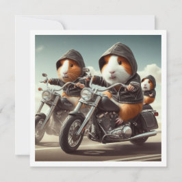 Invitación Cena divertida de cerdo guineano, cena de cerdo gu