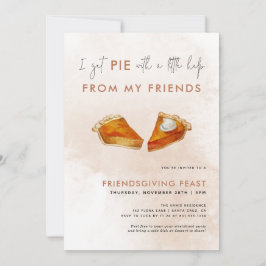 Invitación Cena divertida de Día de Acción de Gracias Invitac