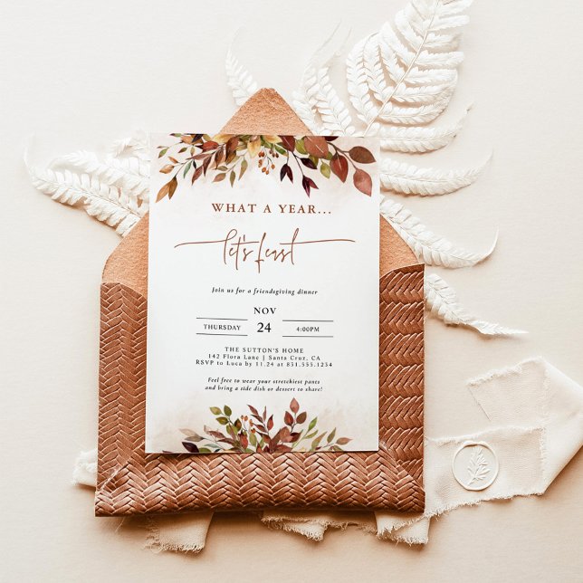 Invitación Cena divertida de Día de Acción de Gracias Invitac (Subido por el creador)