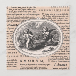 Invitación Cena El día de San Valentín Danza Vintage Cupidos