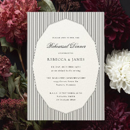 Invitación Cena elegante clásica de Boda formal
