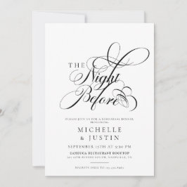 Invitación Cena elegante de Boda de Moda