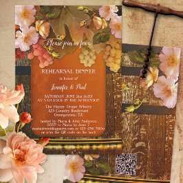 Invitación Cena elegante de invierno o de viñedos