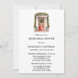 Invitación Cena elegante de teatro de la puerta de la iglesia
