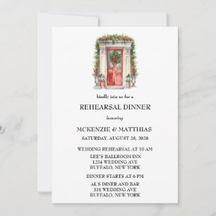 Invitación Cena elegante de teatro de la puerta de la iglesia