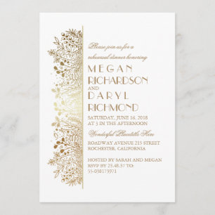 Invitación Cena elegante del ensayo de la respiración del