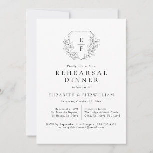 Invitación Cena elegante y sencilla con flores de cerezo