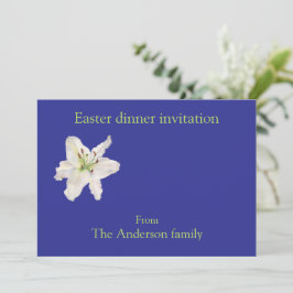Invitación Cena en White Lily Easter
