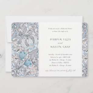 Invitación Cena ensayadora Golden Lily Elegant Morris