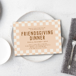 Invitación Cena especial para skater Checkerboard