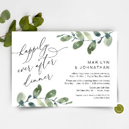 Invitación Cena Feliz para Siempre, Fuga, Verdor