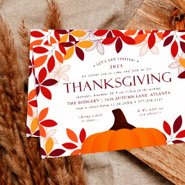 Invitación Cena festiva de Acción de Gracias