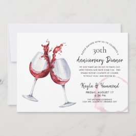 Invitación Cena I Celebración del Aniversario de la Ocasión d