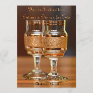 Invitación Cena íntima para dos