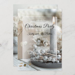 Invitación Cena/invitación de fiesta para navidades
