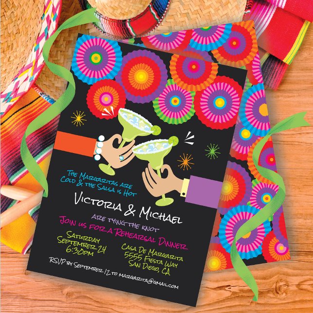 Invitación Cena Margaritas de Fiesta Mexicana (Subido por el creador)