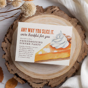 Invitación Cena moderna y amigable