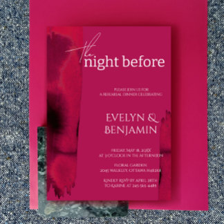 Invitación Cena moderna y sencilla de Viva Magenta
