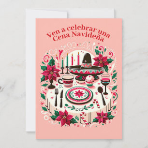 Invitación Cena Navideña Nochebuena