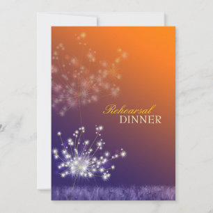 Invitación Cena poética de Boda Dandelions
