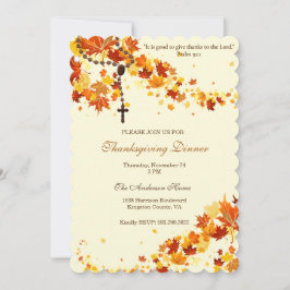 Invitación Cena religiosa de Acción de Gracias, Rosary se va