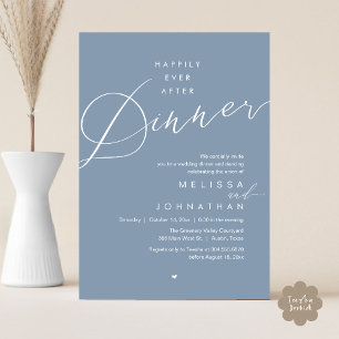 Invitación Cena Romántica de Boda Felices para Siempre