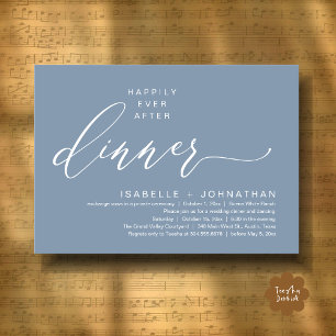 Invitación Cena Romántica de Elopement con Final Feliz para S