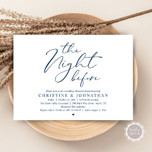 Invitación Cena Romántica de Práctica de Boda la Noche Antes