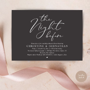 Invitación Cena Romántica La Noche Antes de la Repetición de