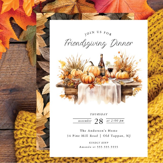 Invitación Cena Rustic Friendding (Subido por el creador)