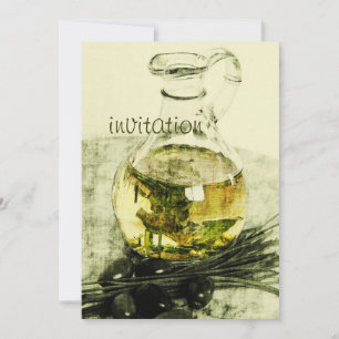 Invitación cena rústica