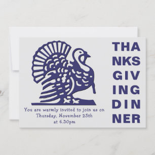 INVITACIÓN CENA SENCILLA GRACIAS