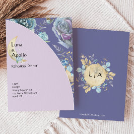 Invitación Cena sinusal de la luna morada