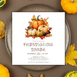 Invitación Cena tierna de calabaza
